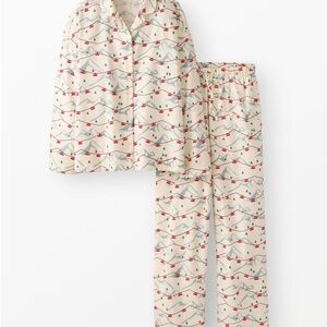 Hanna Andersson Flannel Cream Mountain Print Pajama Set